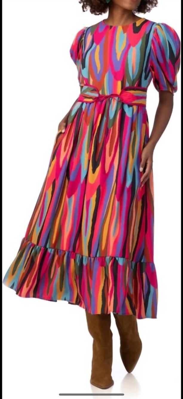 crosby by mollie burch Maxi Flora Dress Funky Town Small NO BELT